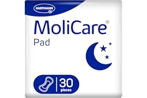 MoliCare® Pad Night: Assorbenti per incontinenza per una protezione affidabile durante la notte in caso di lieve debolezza della vescica, 30 assorbenti