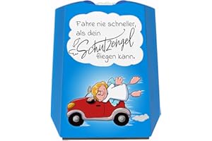 SPEECHEESE Non guidare mai più velocemente del tuo angelo custode può volare disco di parcheggio divertente scritta auto, idea regalo di Natale, protezione patrono santo patrono protettore