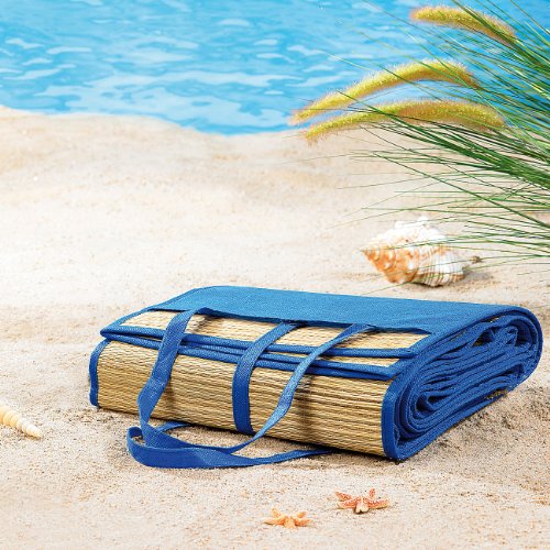 PEARL beach Faltbare Bast-Strandmatte 180 x 90 cm - 3