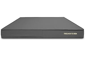 THE DOG'S BALLS Replacement Outer Cover (No Mattress) for The Dog's Bed Orthopaedic, Washable Oxford Fabric, XXL 137 x 91 x 15cm (Grey with Black Piping)