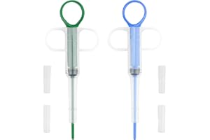 KARAA 2 PCS Tablettengeber Tablette Feeder Piller Schieber Pet Pusher Haustier Spritze Dosierer für Katze Hunde