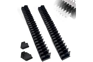 SNSYGN 2 Pack Spanner Organiser, Magnetic Spanner Rack Wrench Holder Magnetic Tool Holder Strip for 46 Wrenches Organizer & Classification