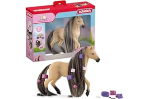 SCHLEICH Horse Club 42580 Sofia's Beauties Andalusierstuten Pferde-Beauty Set mit Bürste - Pony Pferd mit Mähne zum Haarstyling mit Zubehör, Pferde Spielzeug ab 5 Jahren