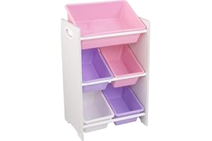 Lagerschrank mit 5 Kisten 'Sort it und Store it' (weiß) - KidKraft (15473)