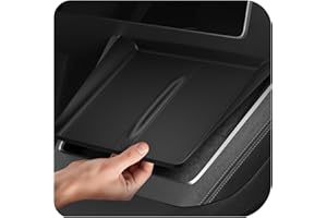 ‎SPIGEN Spigen Tesla Model Y Juniper (2025~) Mittelkonsole Abdeckung für Kabelloses Ladepad [Ultradünnes 0,8mm Design] Silikonabdeckung für Model Y Juniper 2025 Zubehör - Schwarz