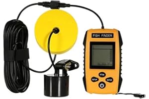 TOWEAR 100 m sonar buscadores de peces 45 grados cobertura sonar eco sonda alarma transductor detector de pesca subacuática para pesca en el lago mar