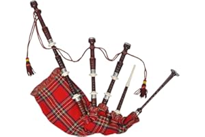 Festnight Schottischer Dudelsack Highland Bagpipe Sackpfeife Steward Tartan Rot