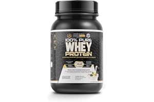 ‎HEALTHY FUSION Healthy Fusion, Whey Protein | Reines Whey-Protein mit Kollagen + Magnesium | Tonisiert und steigert die Muskelmasse | Verbessert dein Training | 1000g Protein (Vanille)
