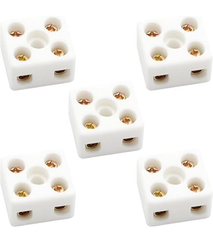 Connettori Elettrici In Ceramica 2 Posizioni | 5 Pezzi Per Cavi | 10A | Doppio Filo - Foto 6