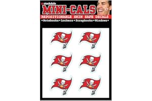WinCraft Tampa Bay Buccaneers - Pack de 6 mini calas (3 cm)