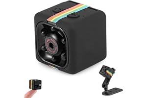 SONGYUKA Mini Spy Camera, Hidden Camera HD Audio and Video Recording, Night Vision Motion Detection, Surveillance Camera Small Dog Camera Nanny Cam Baby Monitor Home Security Camera（1-PACK）