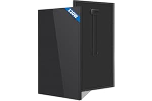 FIREFLY ENERGY Panneau Solaire Monocristallin 120W Module Tout Noir pour RV, Bateaux, Remorque, Camping-Car, Marine, Système Hors Réseau