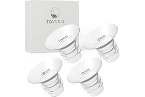 TOVVILD 4PCS Flange Inserts 18mm for 24mm Flange/Shield, Compatible with Momcozy/Medela/Spectra/Bellababy/TSRETE/Willow Breast Pumps, Pump Parts Replace