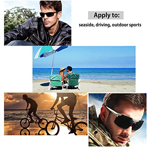 Herren Sportbrille Polarisierte Sonnenbrille Sport Stil Sportsonnenbrille Fahrer Glasses - 7