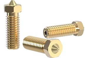 Lufix Volcano Nozzle Messing 0.2 bis 1.0mm für 3.00mm 3D Drucker Filament 3 Stück Düse Volcano Hotend und Extruder Ersatzteile Premium 3D Drucker Zubehör 0.2