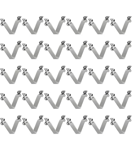 PATIKIL 8.5x6mm Kayak Paddle Snaps, 8 Pack Pole Push Button Spring Clips Steel Hollow Button Locking Tube Double Pins For Camping Awning Tent Pole