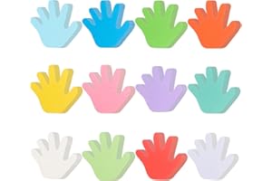 MIXTEACH 360 Pcs Hand Cutouts Paper Hand Shape Cut-Outs Assorted Color Handprint Shape Cutouts Blank Creative Paper Cutouts for Kids DIY Craft Art Project Home School Classroom Decorations Bulletin Board Decor