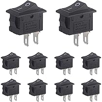20 Interruttori A Bilanciere Mini 2 Pin SPST - Interruttori Per Auto, Barche, Elettrodomestici - Foto 5