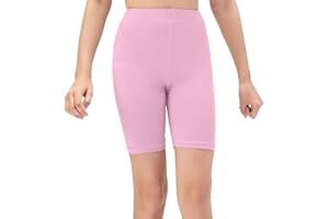 NetSetUK Girls Kids Cycling Shorts Plain Strechy Sports Dance School P.E Gym Summer Girls' Shorts Pants for Activewear