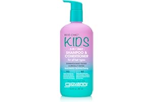 Eco Chic® Kids, 2-In-1 Daily Shampoo & Conditioner, For All Hair Types, 16.5 fl oz (487 ml), Giovanni