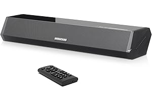 AIYIMA S03 Bluetooth5.0 Soundbar Speaker HiFi Stereo Surround 25Wx2 DSP Audio Processor For TV Home Theater (Input OPT/AUX/USB/HDMI/BT)