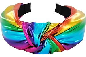 ‎AXY axy Breiter Haarreif mit Knoten Metallicfarbe - Damen Haarreifen in Metallic-Optik Stirnband Haarschmuck HR35G (Bunt)