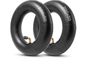 AZIEMARS 2 Pack 200X50 Inner Tubes Electric Scooter Tire Tube Compatible with Razor E100, E150, E200, Power Core E100, Dune Buggy, ePunk, Crazy Cart, PowerRider 360, eSpark