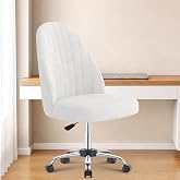 naspaluro Home Office Chair, Desk Chair, Height Adjustable Dressing Chair, Heavy Duty Breathable Velvet, for Study, Bedroom,