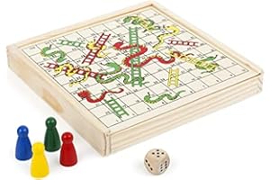 Small Foot Jeu d'échelles et de Serpents à emporter format voyage, 3 Ans+, 11211, Multicolore - Version Allemande