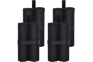 RIOGOO 4er-Pack Pavillon Sandsäcke Industriequalität Hochleistungs-Doppelgenähte Sand Tasche, Beingewichte für Pop-Up-Baldachin-Zelt Gewichtete Füße Tasche