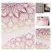 Produktbild iPad Air 2 Hülle, ZXK CO Slim Fit Foilo Schutzhülle PU Ledertasche Etui Tasche mit Ständer Funktion und Eingebautem Magnet für iPad Air 2/iPad 6 (9.7 Zoll ) - Blumen
