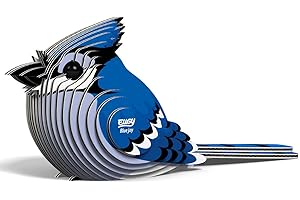 EUGY 067 Ghiandaia azzurra. Eco-Friendly 3D Paper Puzzle