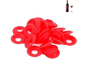 CYRANK Joints en caoutchouc de silicone, rondelles de joints en silicone 25 pièces, rondelles de rechange pour joints de bouteille de bière Home Brew