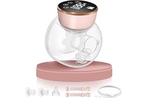 MOMAINI Electric Breast Pump, Hands-Free Ultra Quiet Electric Breast Pump with 3 Modes & 9 Suction Levels, Leak-Proof Design, 19/21/24MM Flanges, Portable for Nursing Moms (1 Set)