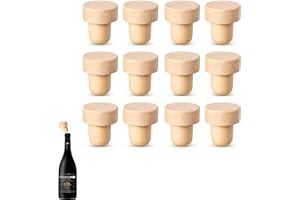 JPESYGFDK Flaschenkorken 12 Stück Holz Flaschenverschluss Wein, Korken T-Förmiger Griffkorken Holz Weinflasche Verschluss Kork Stopper Flaschen Verschlüsse Korken Weinflasche Verschluss