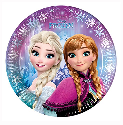 Procos 10110970B – Partyset Disney Frozen Northern Lights, Größe XL, 52 teilig - 2