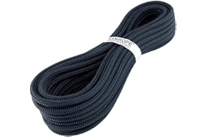 Kanirope® Polyesterseil Seil Polyester POLYBRAID 18mm 10m Schwarz 16-fach geflochten