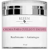 Firming Neck and Decolletage Cream with Peptides, Retinol and Hyaluronic Acid - Organic Anti-Wrinkle Treatment for Sagging, F