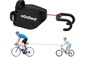 oGoDeal Corde de remorquage pour vélo, enfant, rétractable, système de traction, accessoire pour vélo, vélo électrique, VTT