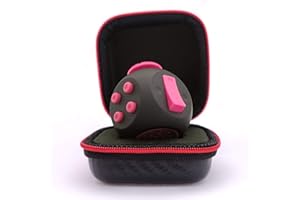 PILPOC theFube Fidget Toy - Premium Qualität Fidget Toys, Fidget Cube mit exklusiver Schutzhülle, Anti Stress Spielzeug, ADHS Spielzeug, Antistress Spielzeug, Fidget Würfel [Schwarz & Pink]