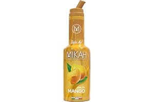 Mikah - Fruit Puree - Mango | Purea Ricca di Polpa di Frutta | Per Drink e Dessert | Uso Professionale | 1Kg (750ml)