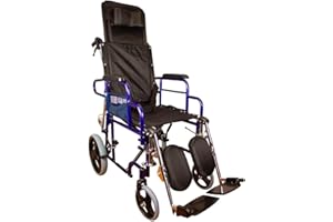 Mobiclinic, modelo Esfinge, Silla de ruedas para minusválidos, reclinable 90º, plegable, ortopédica, freno en manetas, reposapiés, reposabrazos, color Negro, asiento 42 cm, ultraligera