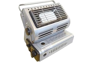 UNIVERS DU PRO Riscaldatore a gas mobile T-Trade 1300 W doppia alimentazione cartuccia gas 227 g o bombola butano 13 kg maniglia per il trasporto