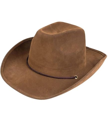 Chapeau Shithead Boland - Marron Taille Unique | Accessoire Déguisement Fête | Visage Smiley
