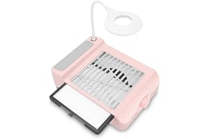 I·B·N G Aspiratore Unghie Aspirapolvere Professionale da Tavolo per Pedicure e Manicure,Velocità Regolabile, Non è Necessario il Sacchetto per la Polvere
