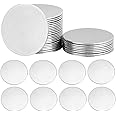 PH PandaHall 30pcs 30mm Laser Engraving Blanks Metal Discs Stainless Steel Blanks Stamping Tags Coin Pendants for Dog Collar DIY Crafts Jewellery Making Gift Tags Valentine's Day, No Hole