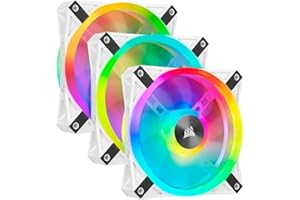 Zestaw trzech wentylatorów RGB CORSAIR iCUE QL120 RGB PWM 120 mm White z kontrolerem Lighting Node CORE