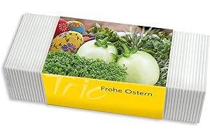 ‎BULL & BEAR Bull & Bear Frohe Ostern Mini Pflanzset, Gartenkresse, Eierbaum, Kräutermix, Samen 3er Set mit Tontöpfchen mit Pflanzensamen und Pflanzsubstrat