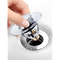 Bouchon De Vidange Lavabo Pop-Up 66mm - Clapet à Ressort Laiton - Pour Évier Cuisine Ou Salle De Bain