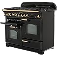 Rangemaster Classic Deluxe Range Cooker - Freestanding - CDL110EICR/B - Cream / Brass